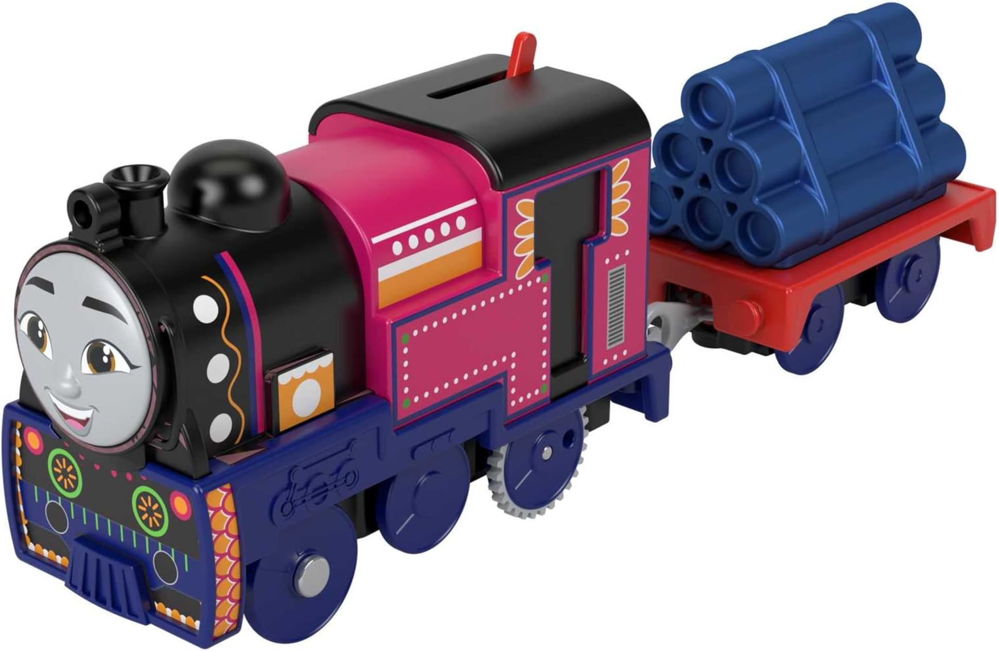 Thomas and Friends Motorized Toy Train Ashima Battery-Powered Engine with Cargo Car for Pretend Play Preschool Kids Ages 3+ Years, HMC22