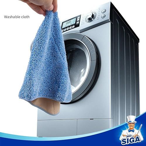 Miniatura 5 de MR.SIGA Recambios profesionales de microfibra para trapeador, paquete de 3, tamaño: 16.5 in x 9.1 in