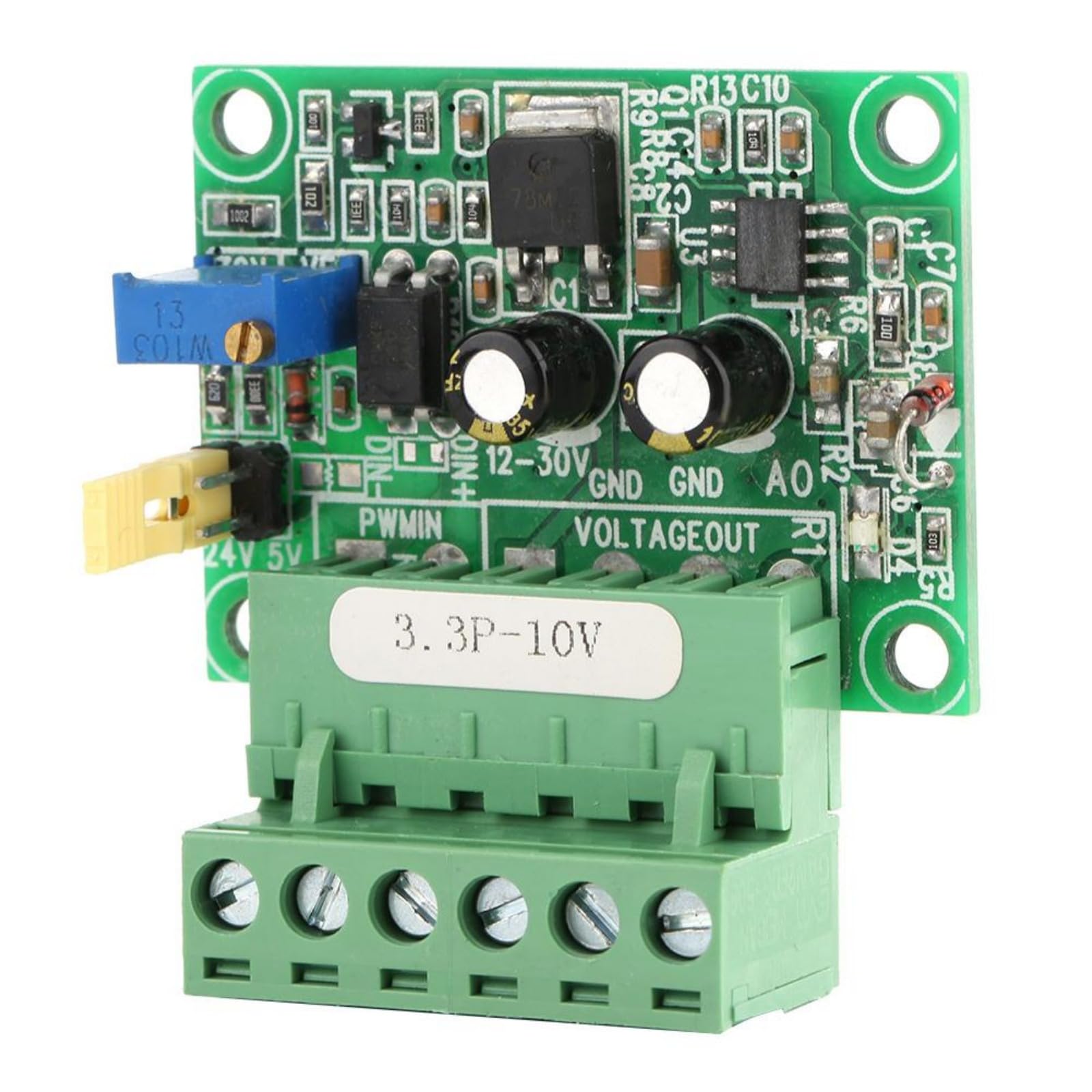Jadeshay Modulo di Tensione,0-10V 1-3KHZ PWM Convertitore di Tensione Digitale di Segnale PWM Adattatore Convertitore Analogico