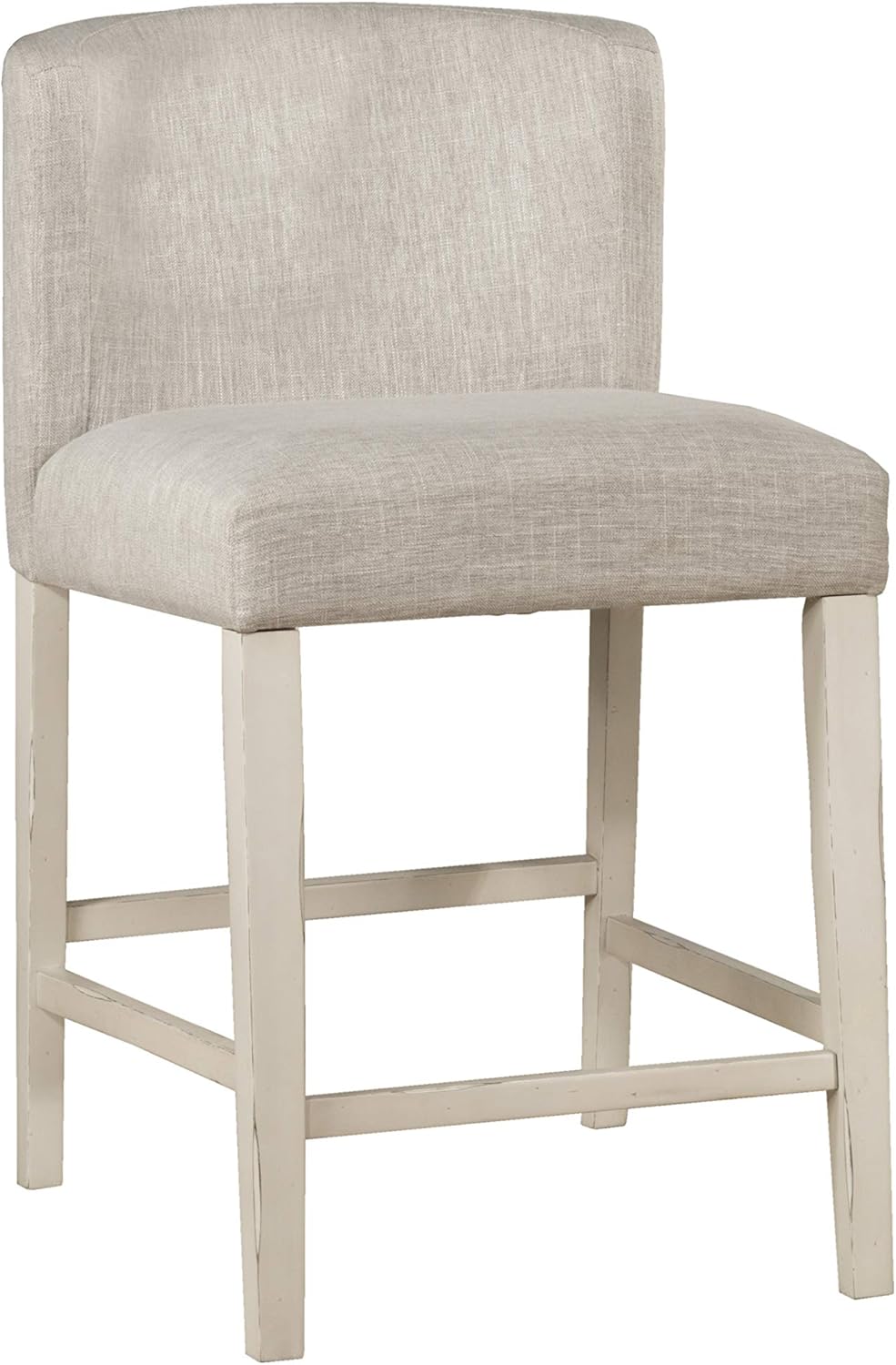 Amazoncom Hillsdale Furniture Hillsdale Clarion Upholstered Wing Arm Height Non Swivel Counter Stool Set Sea White Home Kitchen