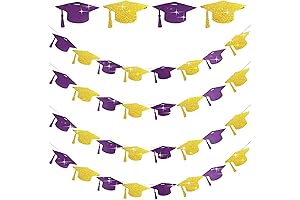 Graduation Decorations Class of 2023 Purple and Gold