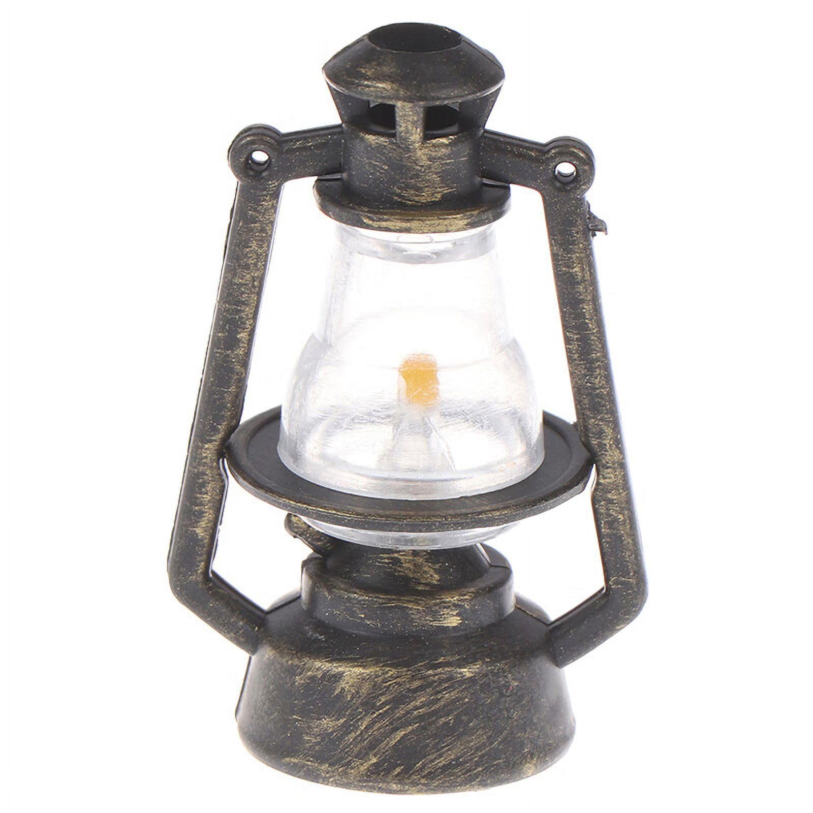 DPWOUM Miniature Lamps for Dollhouse,Doll House Retro Oil Lantern Dollhouse Accessories Scene Ornaments Dollhouse Miniature Scene Model Hurricane Lantern Kerosene Lamp Furniture Decoration