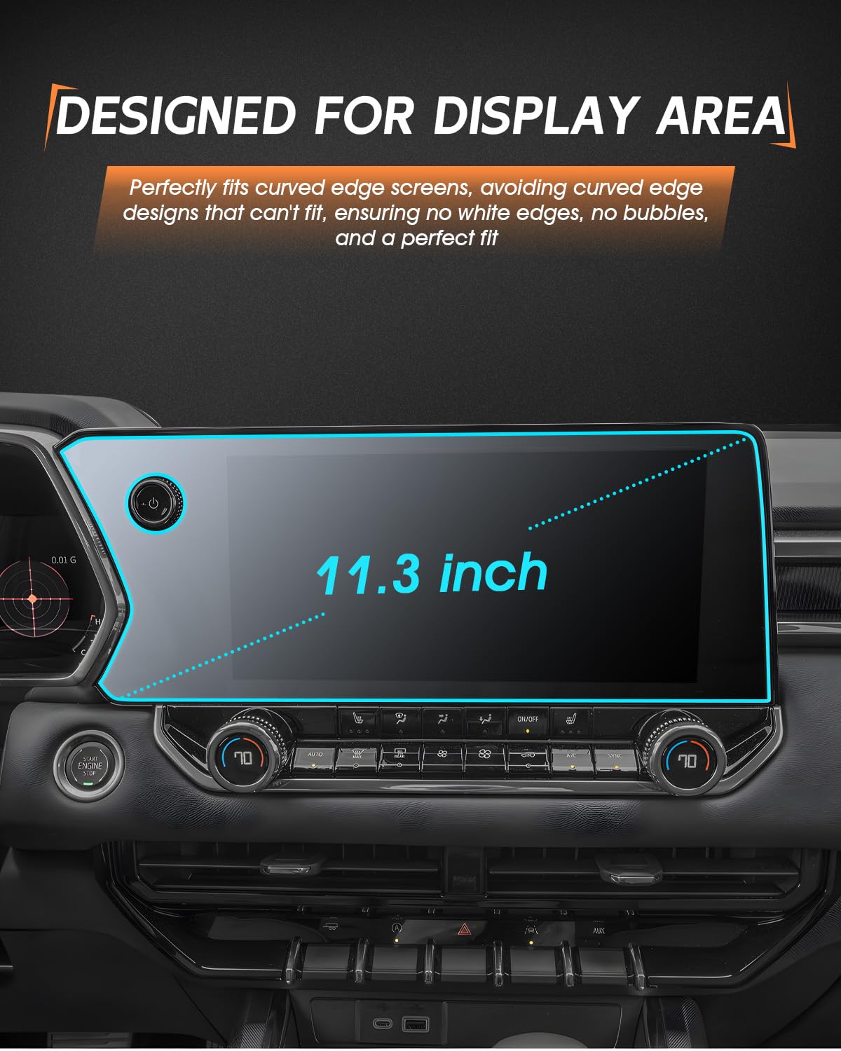 GPS Proteggi Schermo Auto Compatibile Con Chevy Per Colorado LT Z71 ZR2
