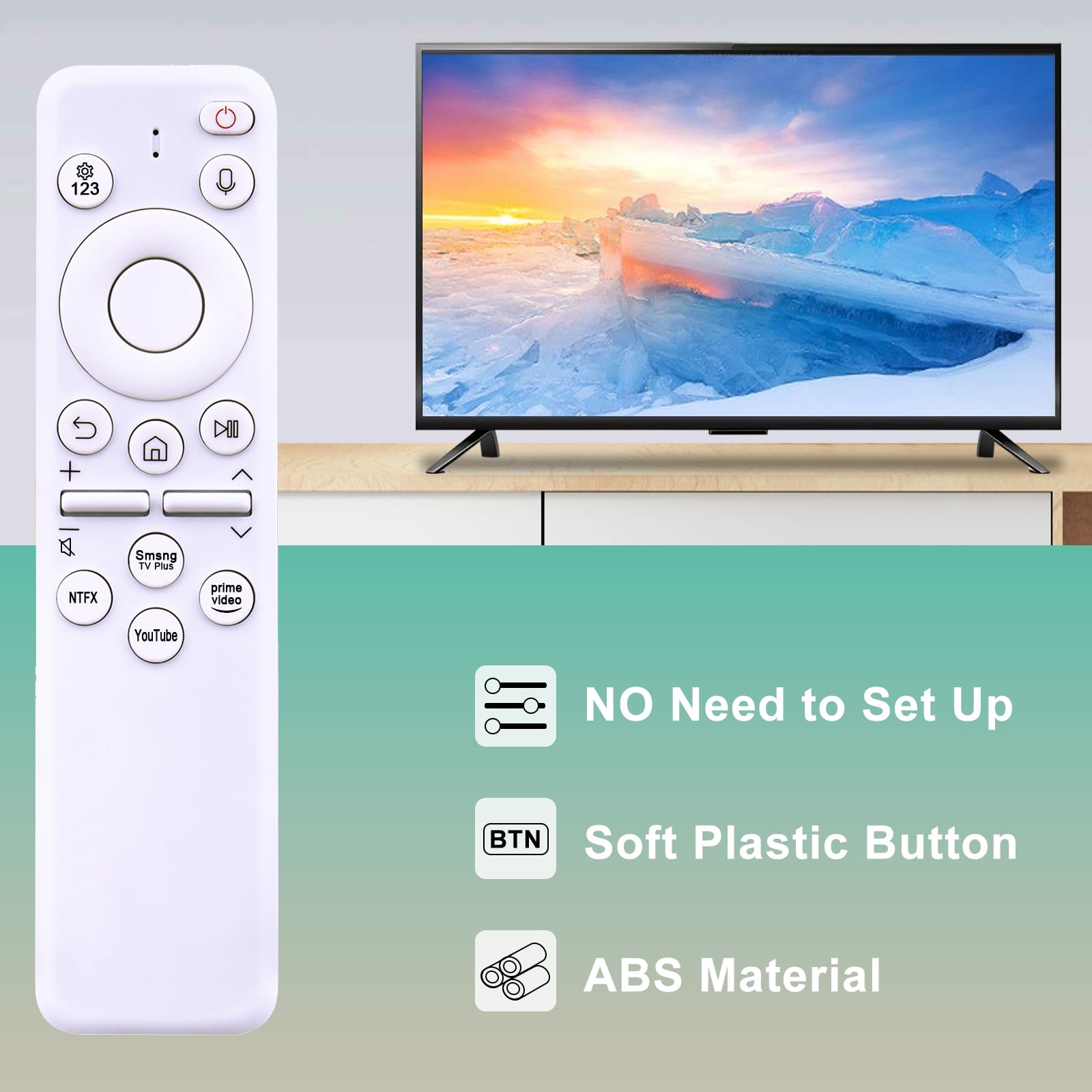ALLIMITY Telecomando vocale di ricambio BN59-01482K TM2361E adatto per Smart TV Samsung QN55Q70DAFXZX QN77S95DAFXZX QN75LS03FWFXZA QN85LS03FWFXZA, sub BN59-01500M BN59-01480K BN59-001480K 1500D