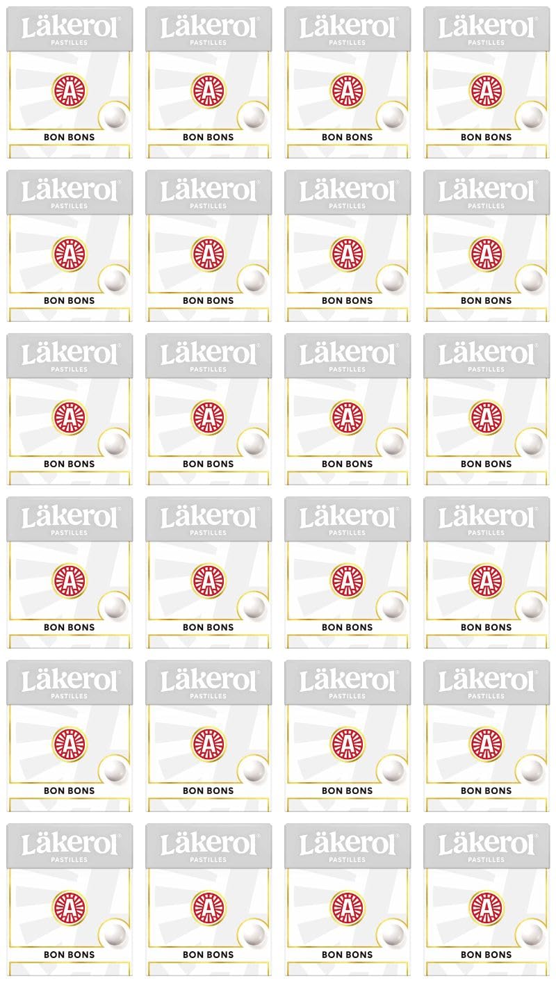 Cloetta Lakerol BonBons Pastylki 24 Pudła of 25g