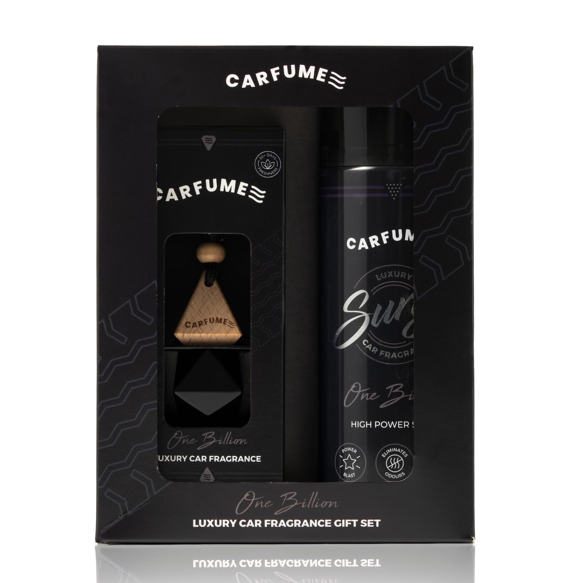 Carfume Luxury Car Air Freshener Gift Set - One Billion