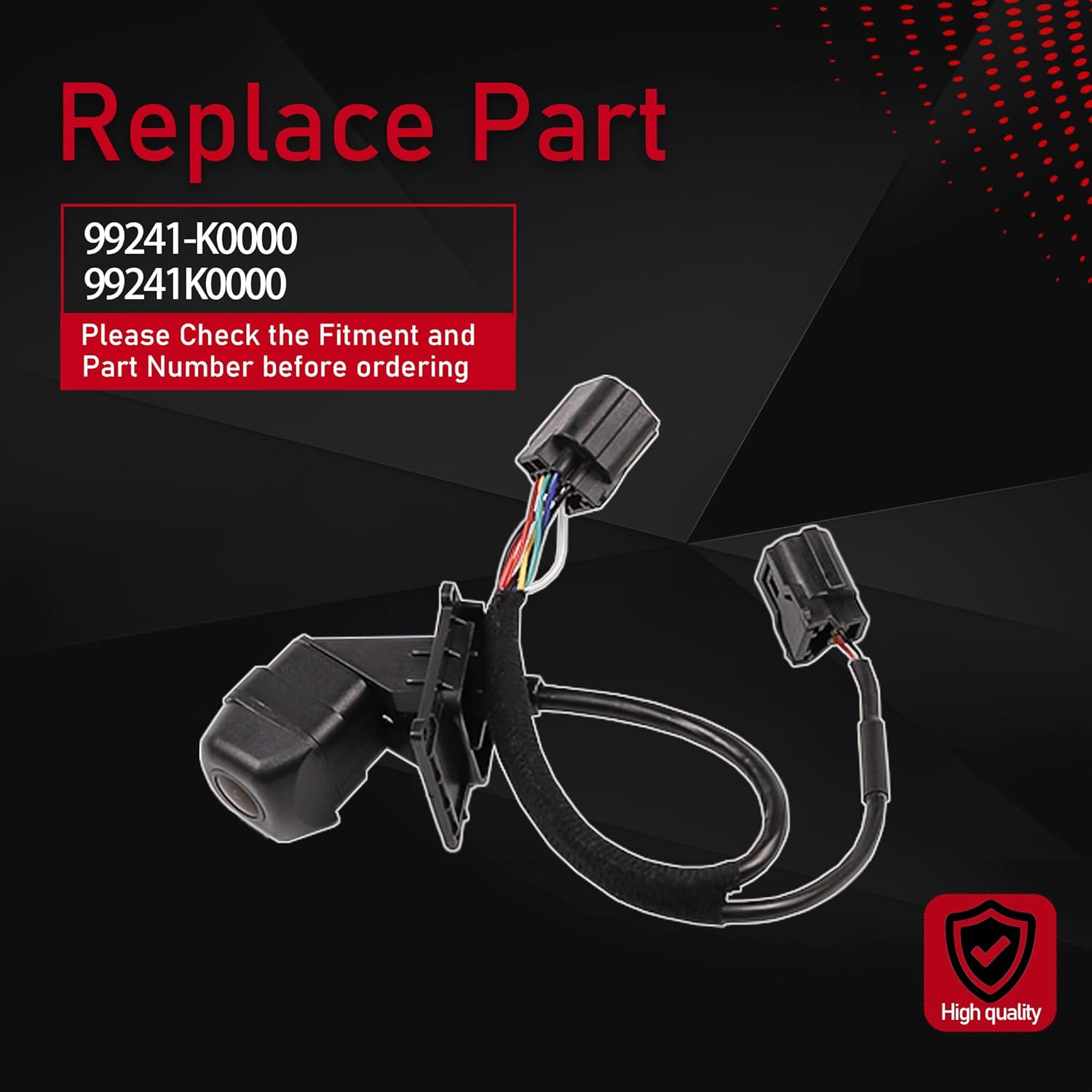 99241-K0000 Rear View Backup Camera Compatible with 2020 2021 2022 Kia Soul Parking Assist Camera Replaces 99241K0000