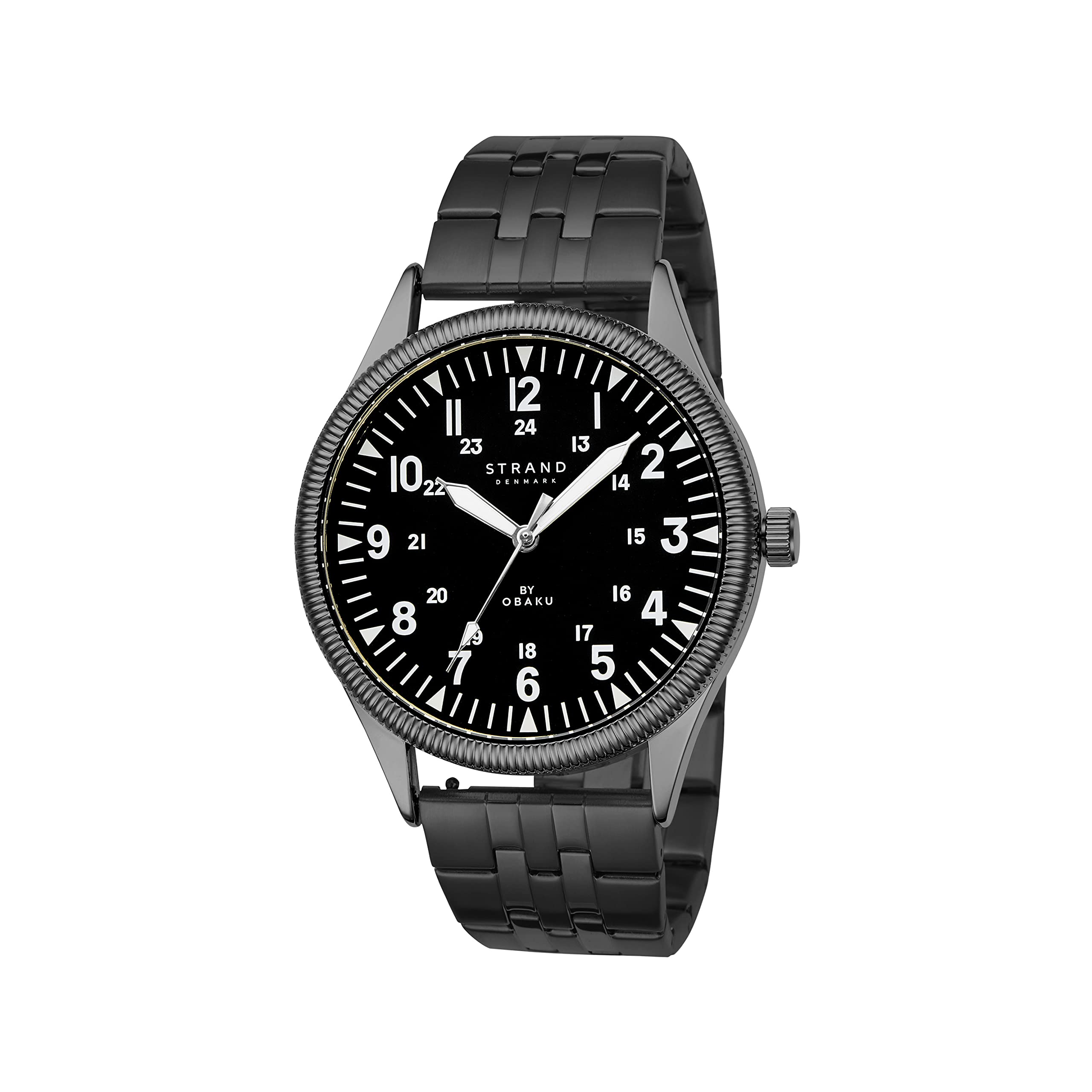 Strand By Obaku Reef Dark Analog Black Dial Mens Watch-S724GXBBSB (B09DGM58PQ) Amazon Price History, Amazon Price Tracker