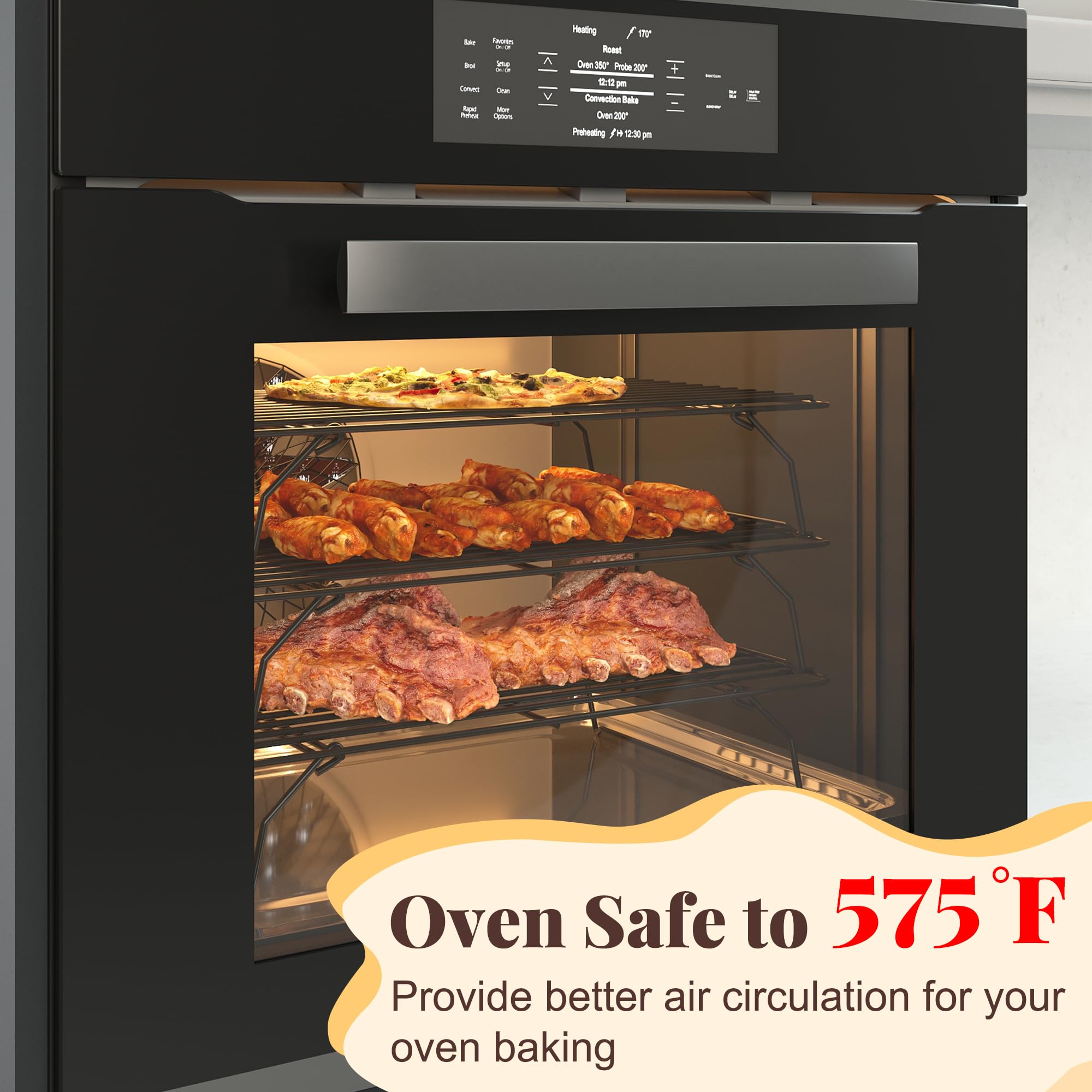 Snapklik.com : Cooling Racks For Cooking And Baking - 3 Tier Stackable ...