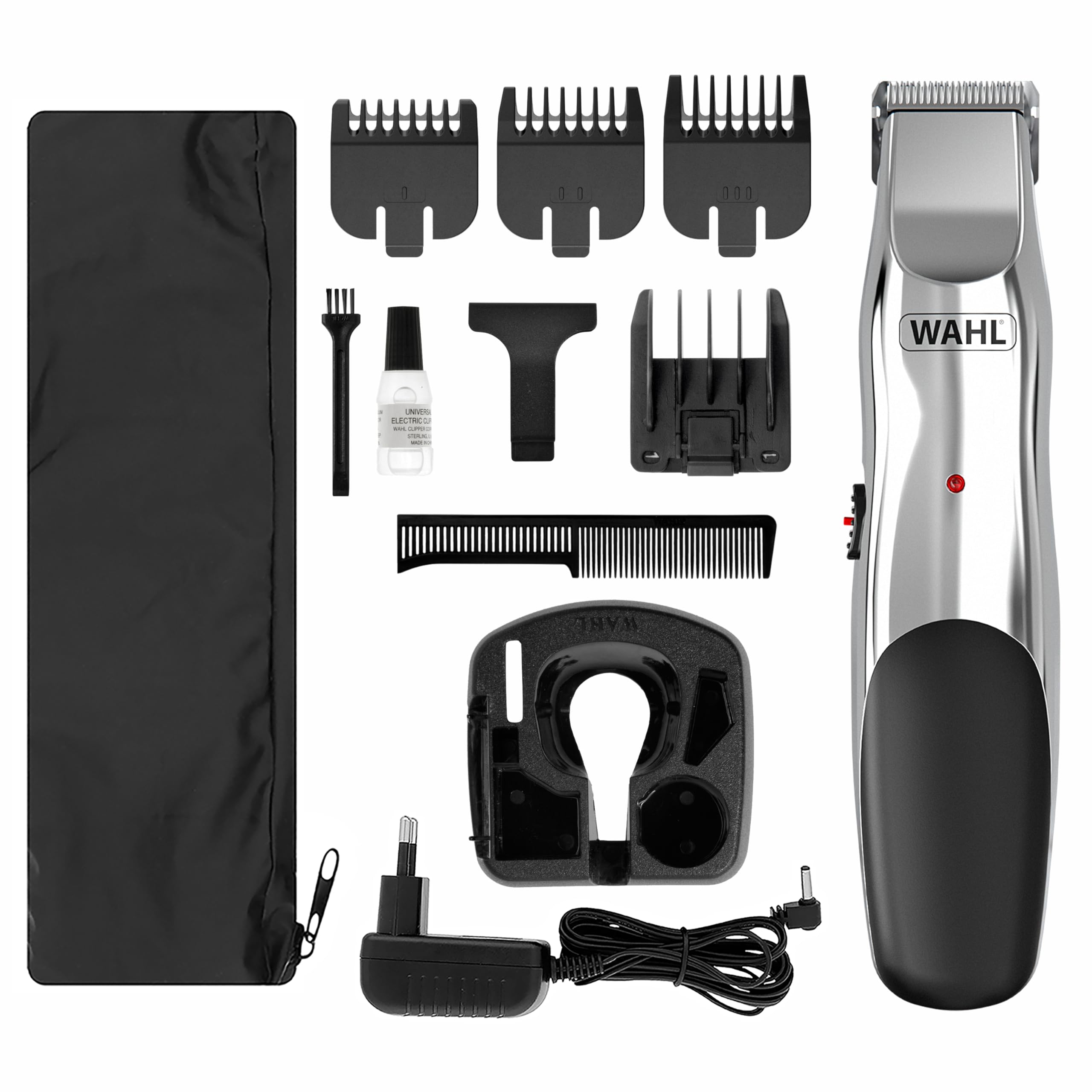 Wahl Groomsman Cord/Cordless Stubble & Beard Trimmer, Stubble Trimmer, Gift for Him, Male Grooming Set, Trimmers for Men, Rechargeable Trimmer, Corded, Cordless, Beard Care