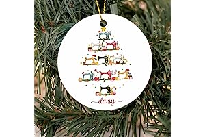 Personalized Sewing Machine Tree Ornament Christmas 2024