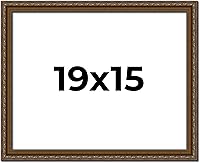 Vista 283 de Marco de fotos completo de madera dorada envejecida de 16 x 20 pulgadas con plexiglás acrílico UV, parte trasera de tablero de espuma y accesorios