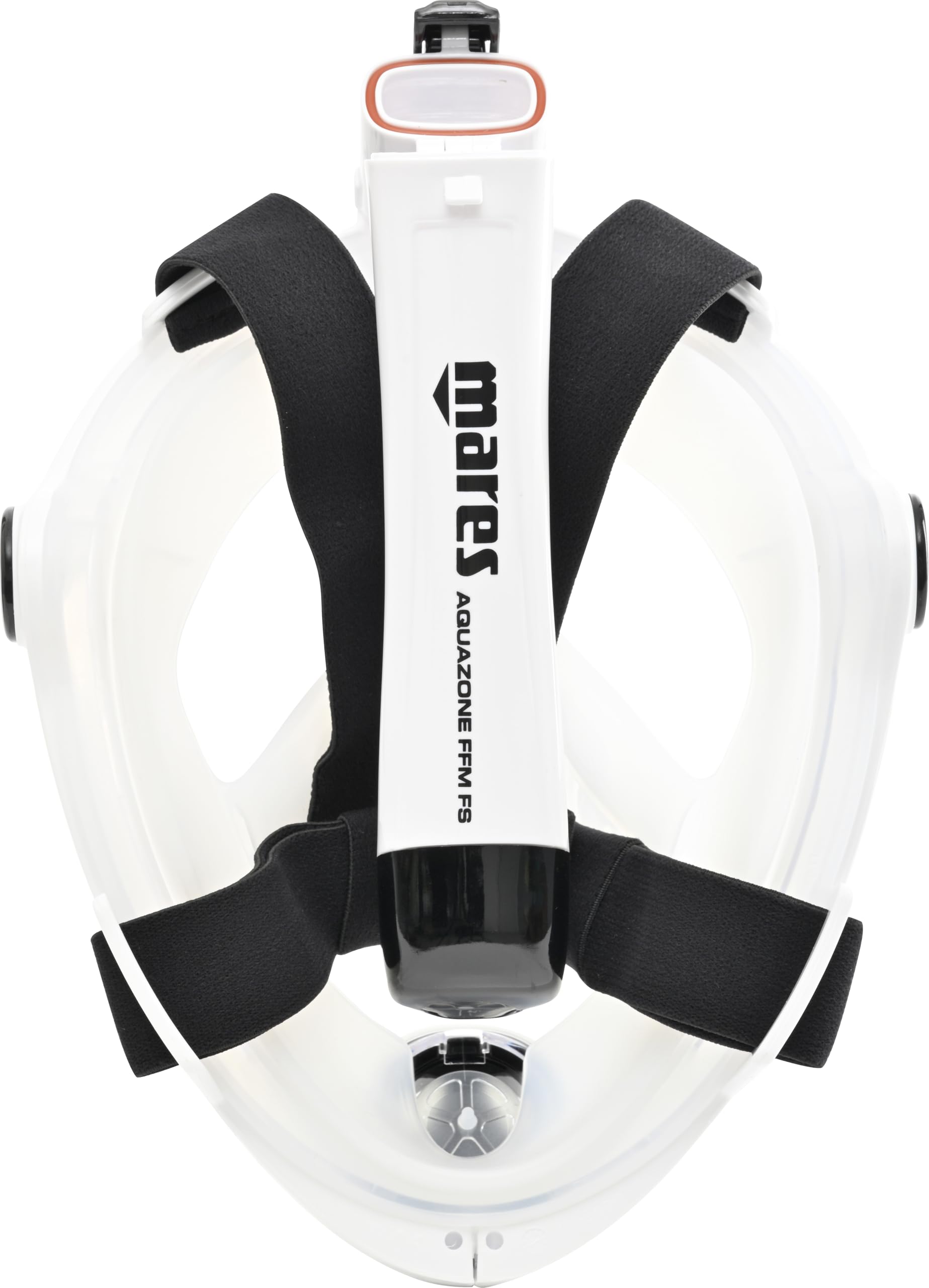 Mares Aquazone Full Face Mask - Máscara Integral de Snorkel para Adultos, Falda de Silicona, Tubo Plegable, 3 Tallas
