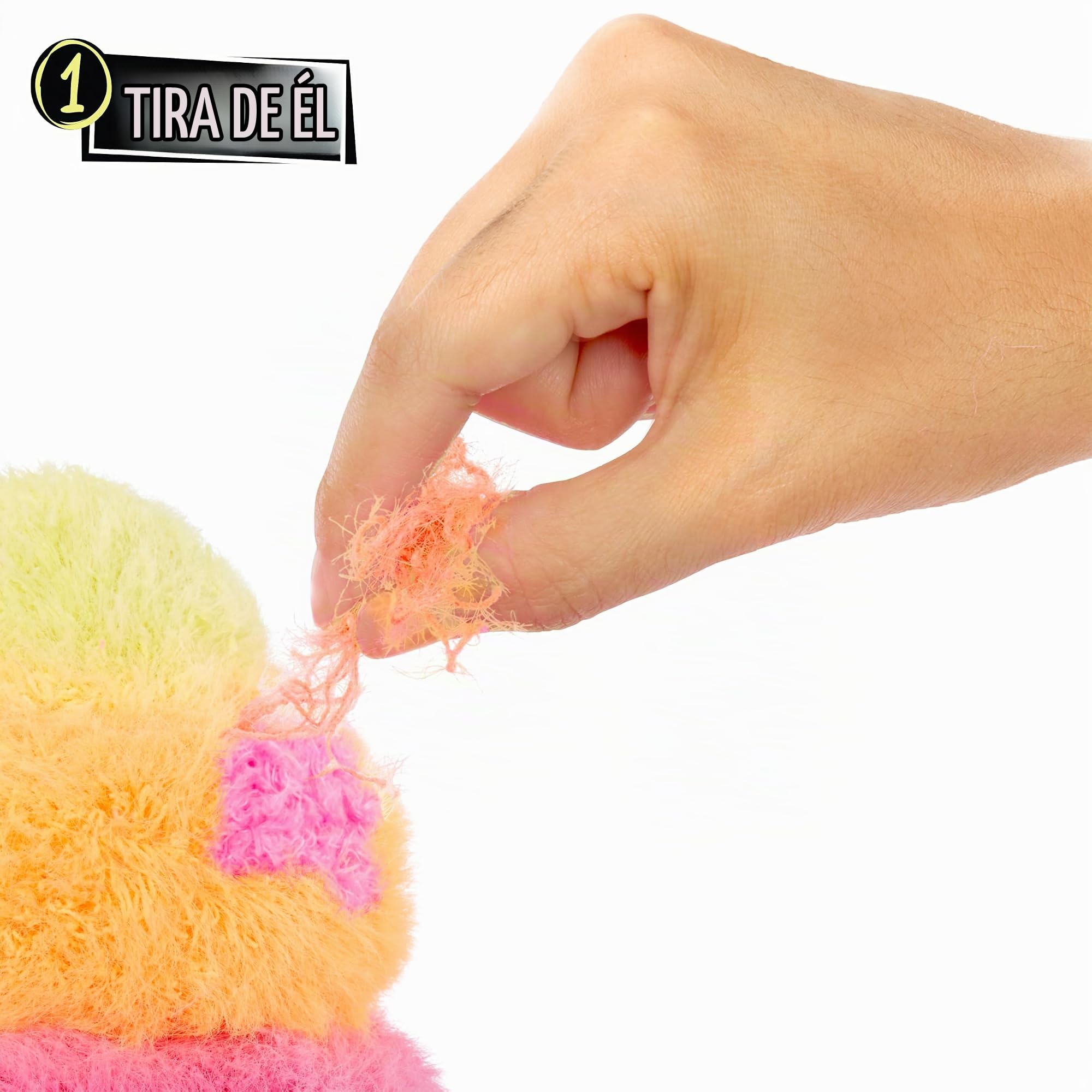 Fluffie Stuffiez Peluche coleccionable grande - ICE CREAM - Revelación sorpresa al abrir la caja con ASMR Fidget DIY Piel flexible, pelusa ultrasuave - Ideal para niños y niñas a partir de 4 años