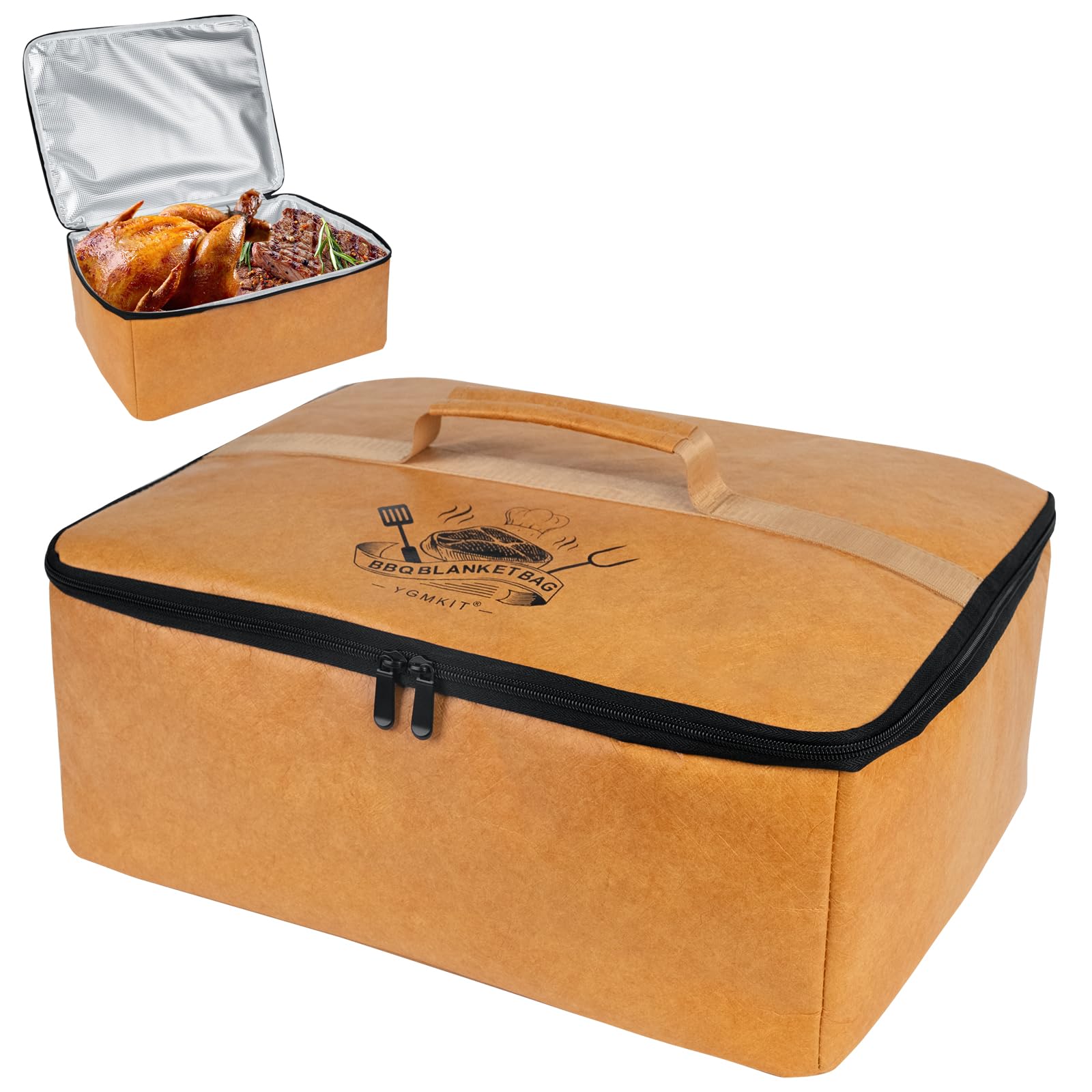 YGMkit BBQ Blanket for Resting Meat,Reusable BBQ Resting Bag for Meat,Meat Brisket Resting Bag,Meat Blanket for Resting Large Barbecue Resting Blanket For Outdoor Smoker and Grilling