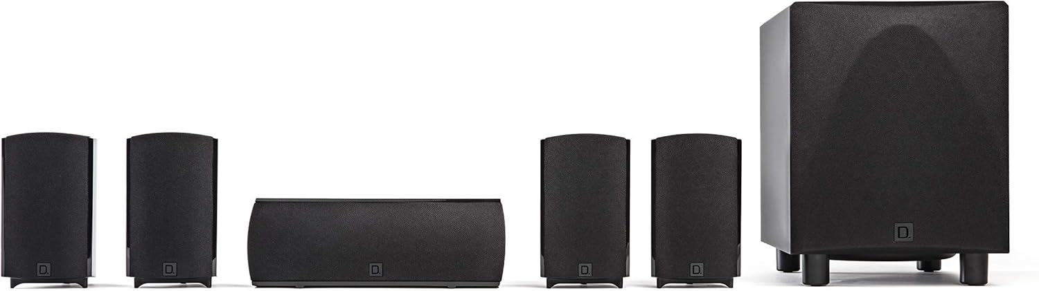 Definitive Technology ProCinema 6D - Compact 5.1 Channel Home Theater Speaker System (2019 Model) (Renewed)