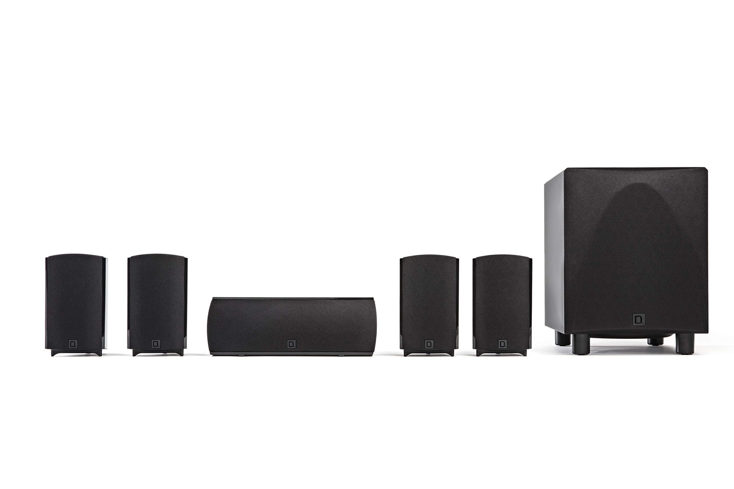 Definitive Technology ProCinema 6D - Compact 5.1 Channel Home Theater Speaker System (2019 Model) (Renewed)