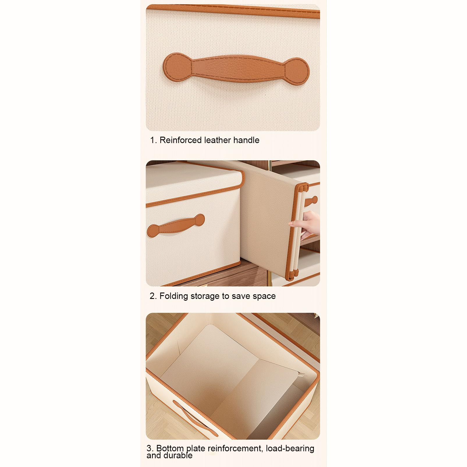 Organizador de Cajones para Ropa Interior de Calcetines, Organizadores de Cajas de Almacenamiento de Tela con Tapas, Organizador de Guardarropa Plegable, Almacenamiento de Ropa