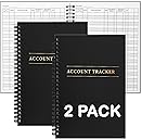 2 Pack Expense Tracker Ledger Book- Finance Book for Home Budget Tracking, Business Bookkeeping -Home Budget notebook, Finance Planner- Expense Ledger for Small Business Bookkeeping (100 Pages 2 Pack)
