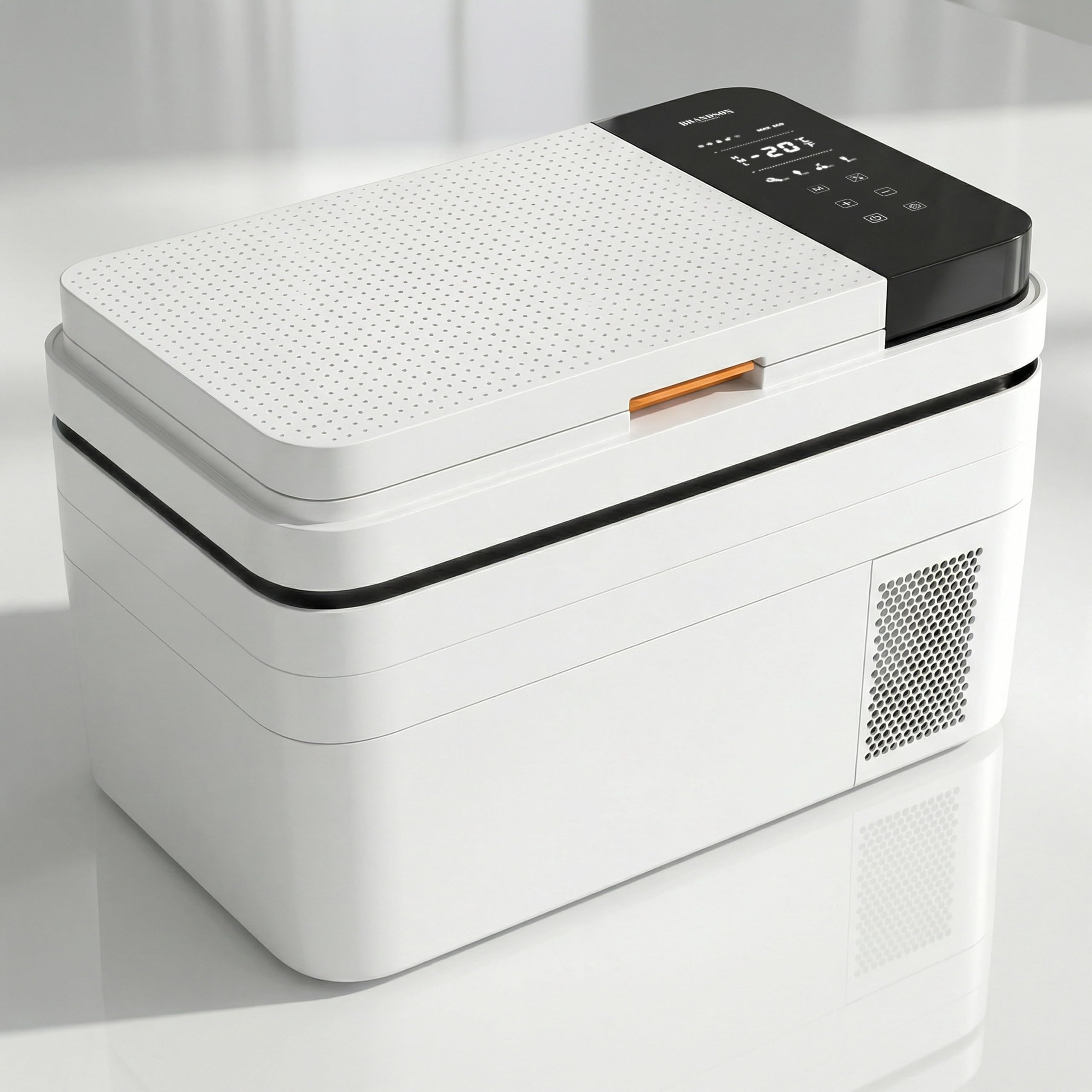 Brandson - Kühlbox elektrisch mit Kompressor – 30 Liter – App Steuerung Bluetooth Tuya Smart – Autokühlbox - 230 V und 12/24 V Gefrierbox Gefriertuhe bis -20°C – ECO Modus – Auto Camper LKW
