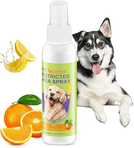 Spray antimasticable para perros amargos, deja de masticar y lamer, corrector de orina, spray de entrenamiento para muebles, 4.1 fl oz (A)