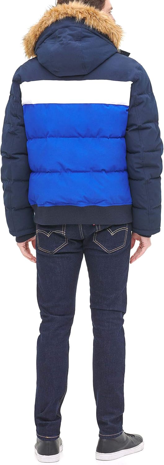 Tommy Hilfiger Men's Arctic Cloth Quilted Snorkel Bomber Jacket (Standard and Big & Tall) - Image 2