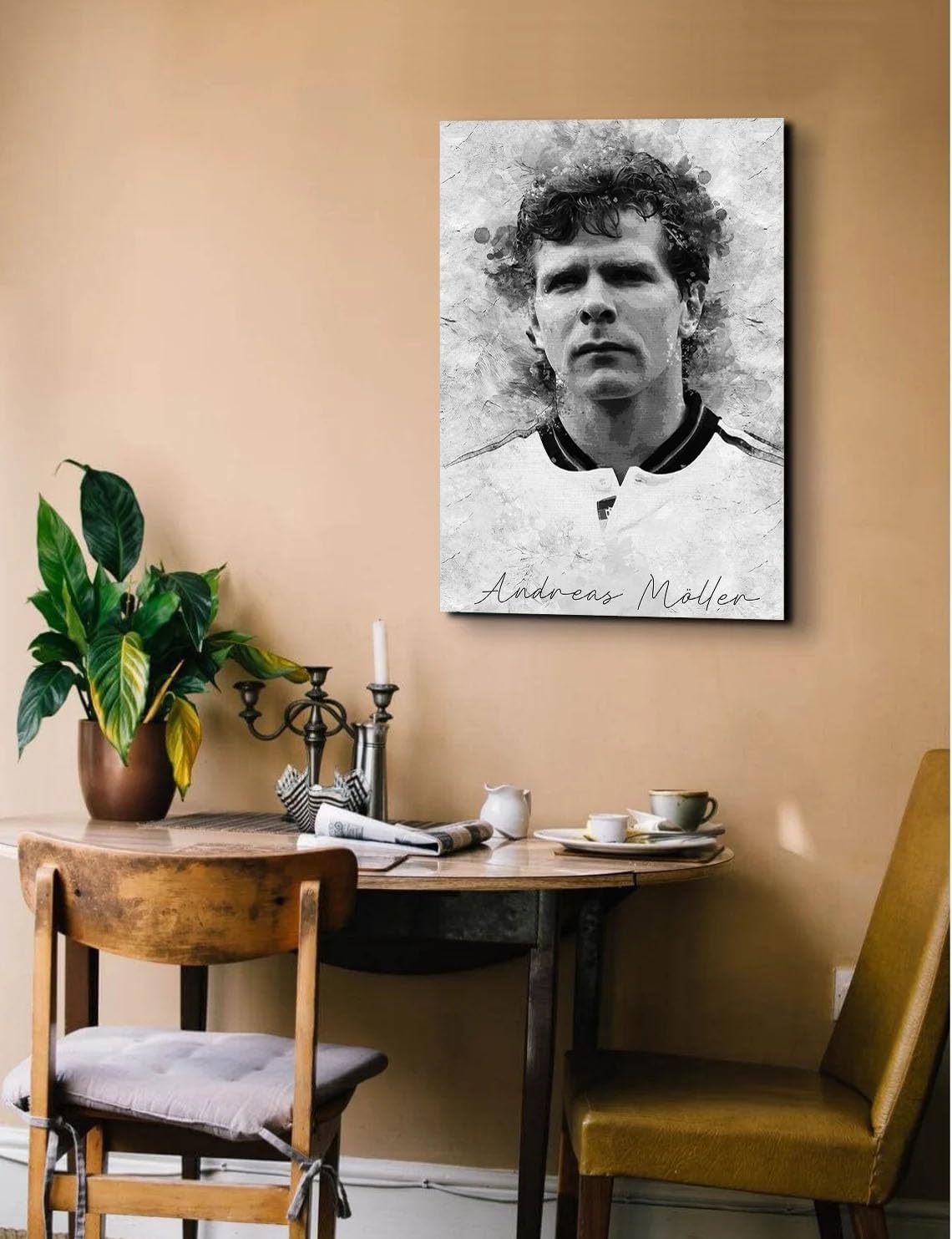 GADGETS WRAP Canvas Gallery Wrap Framed for Home Office Studio Living Room Decoration (14x22inch) - Andreas Moller