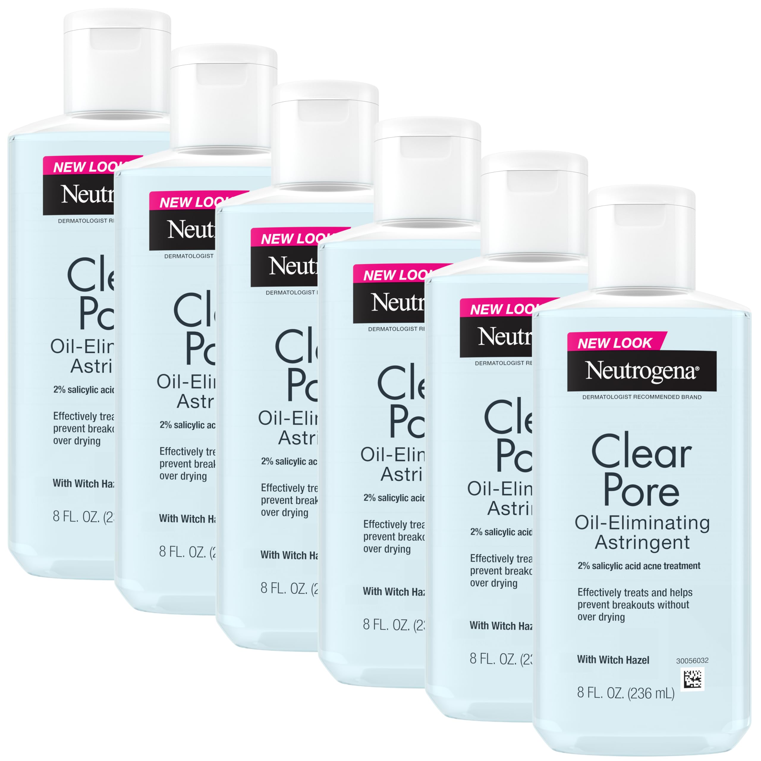 Neutrogena Clear Pore Oil-Eliminating Facial Astringent, 6 x 8 fl oz