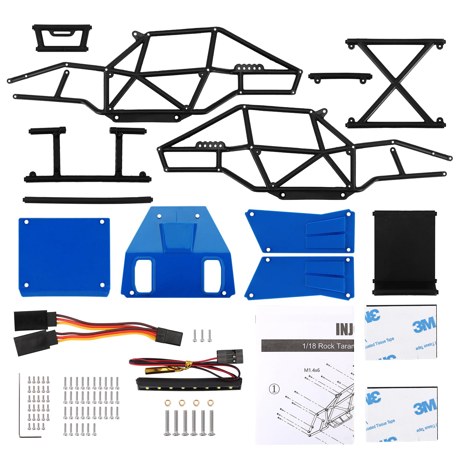Amazon.com: INJORA Rock Tarantula Nylon Buggy Body Shell Chassis