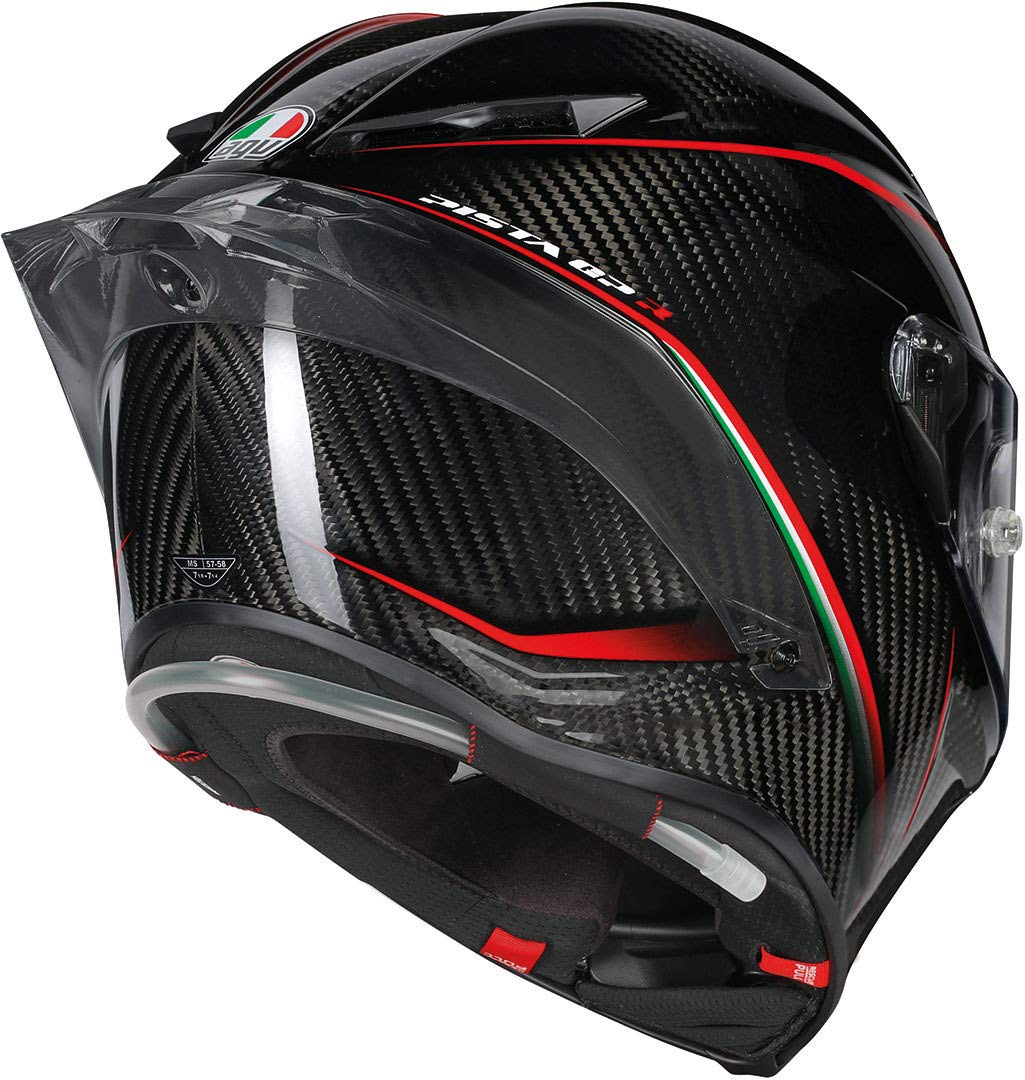 AGV Motorcycle Helmet Pista GP R E2205 Multi PLK, GranPREMIO Carbon/Italy, ML Automotive