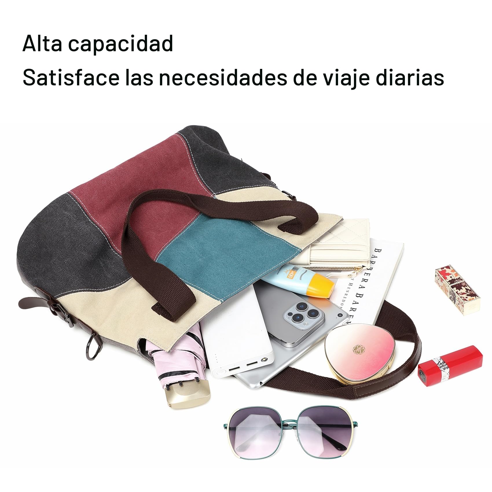 Bolso de Lona para Mujer Bolso de Las Señoras de la Lona Bolso de Hombro de Las Mujeres Bolso Bandolera Bolso Tote Bolso Shopper