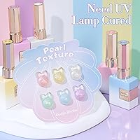 Vista 4 de Double Rhythm 6 Unidades 15 ML Esmalte de uñas en gel, kit de esmalte de uñas en gel, mismo color, misma botella, kit de manicura de uñas en gel