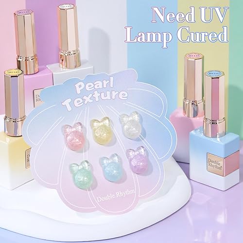 Miniatura 4 de Double Rhythm 6 Unidades 15 ML Esmalte de uñas en gel, kit de esmalte de uñas en gel, mismo color, misma botella, kit de manicura de uñas en gel