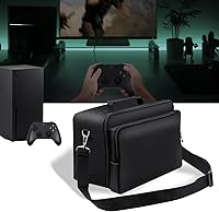 Vista 6 de Wigearss Travel Case for Xbox Series X, Carrying Case with Detachable Shoulder Strap, Large Capacity, Protective Storage Bag for Xbox Series X