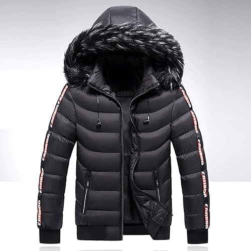 Miniatura 2 de Chaquetas para hombre chaqueta militar casual con capucha talla grande chaqueta de burbujas hinchadas abrigo de parka aislado grande y alto