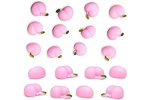 9 Pcs Peach Kawaii Squishies for Kids