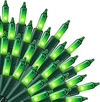 Vista 9 de Uptotop - Cadena de luces de Navidad, paquete de 2, total de 200 unidades, 40 pies, enchufe, cadena de luces impermeables para decoraciones