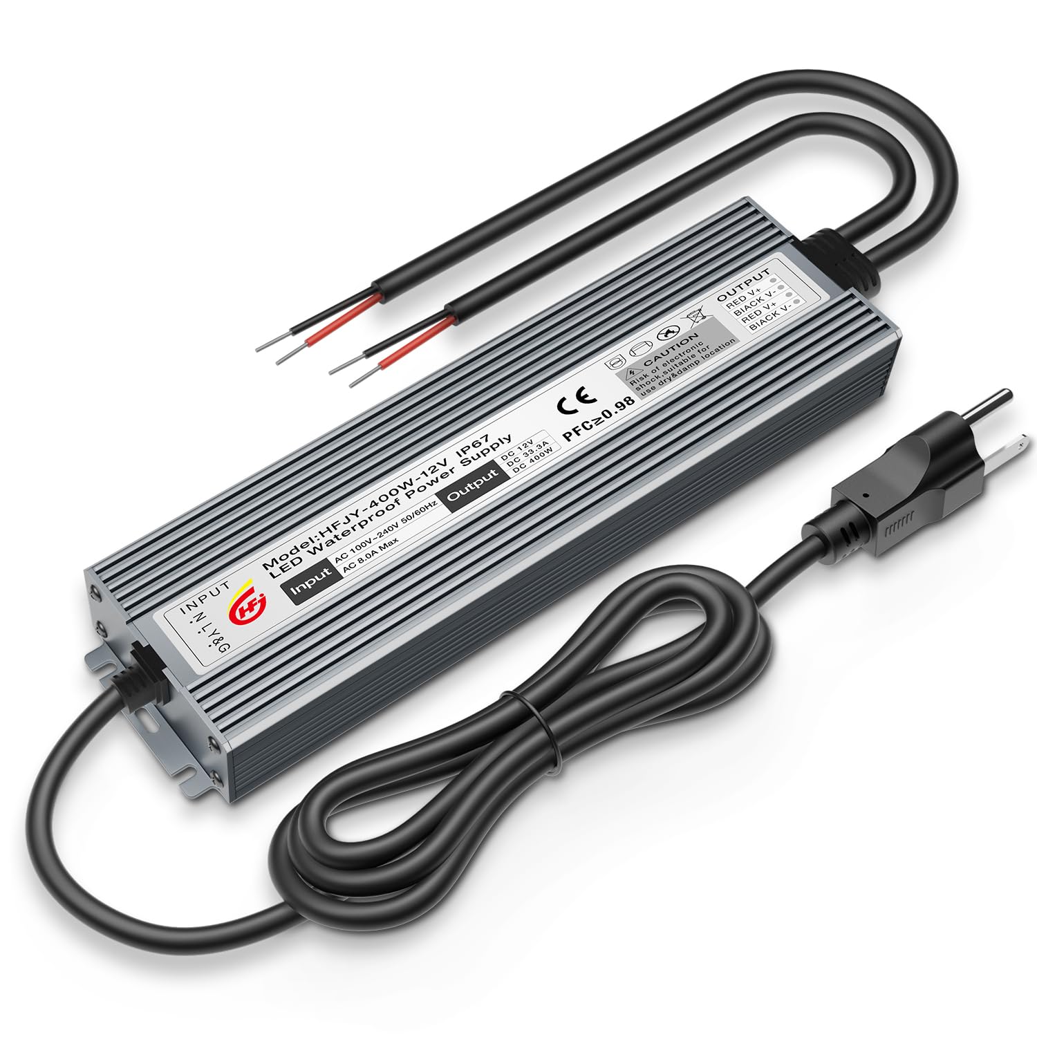 LED Driver 400W Waterproof Power Supply IP67 Transformer, Adapter