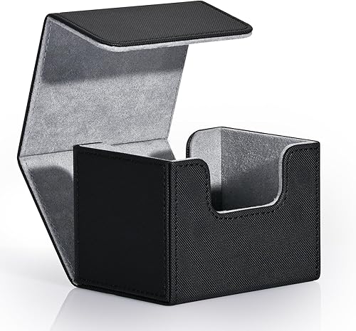 Caja de almacenamiento de cartas ZLCA para cartas coleccionables, caja de cubierta de baraja MTG Commander con capacidad para más de 120 cartas con