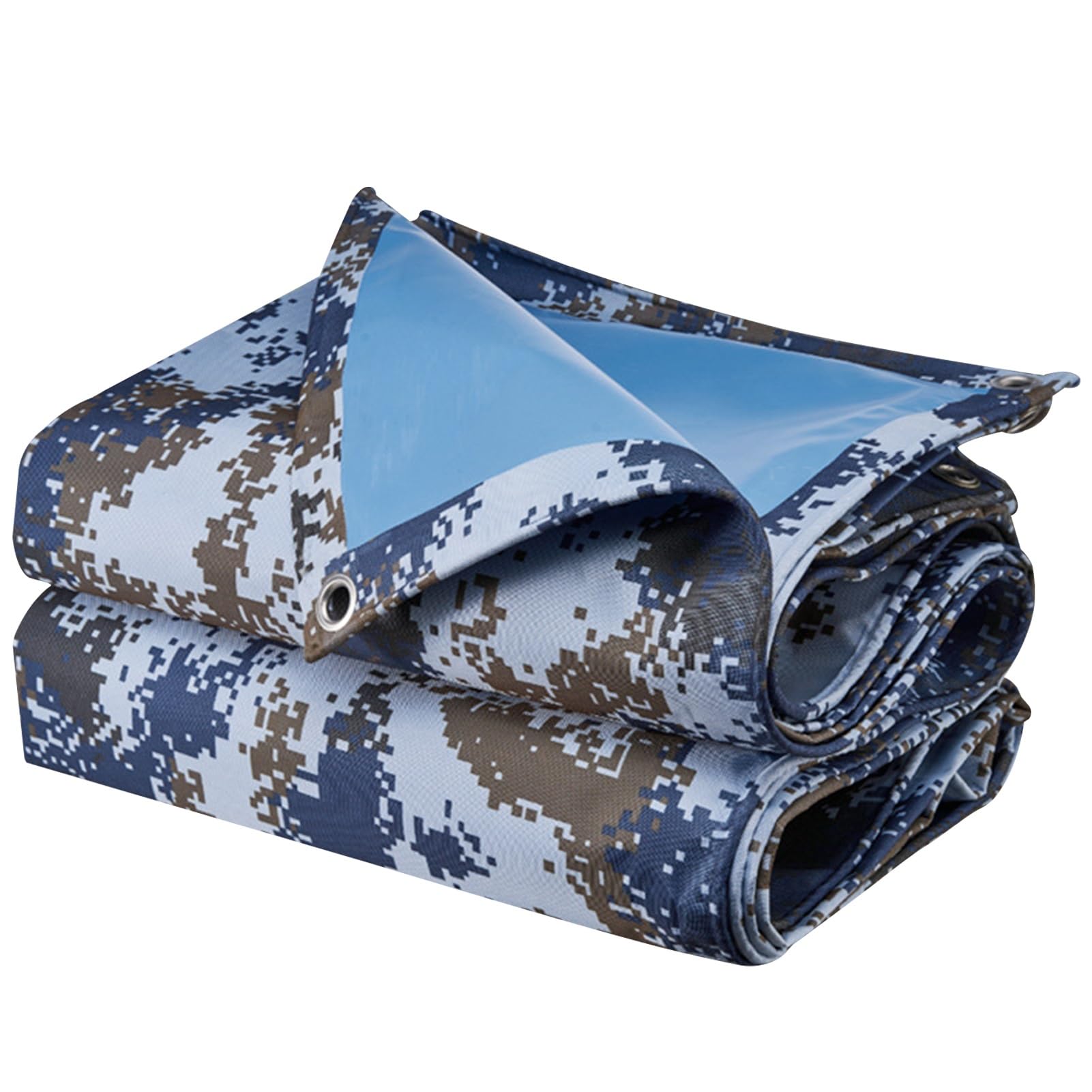 Lona impermeable de PVC multiusos con ojales para protección de piscinas y exteriores