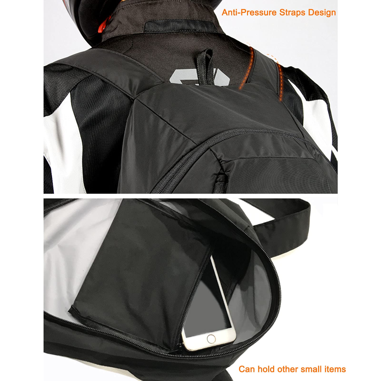 Borsa per Casco,Borsa da Portacasco Moto Zaino for Moto Zaino Pieghevole e Ripiegabile Zaino for Casco Zaino da Viaggio Pieghevole con portacasco for Escursionismo in Campeggio