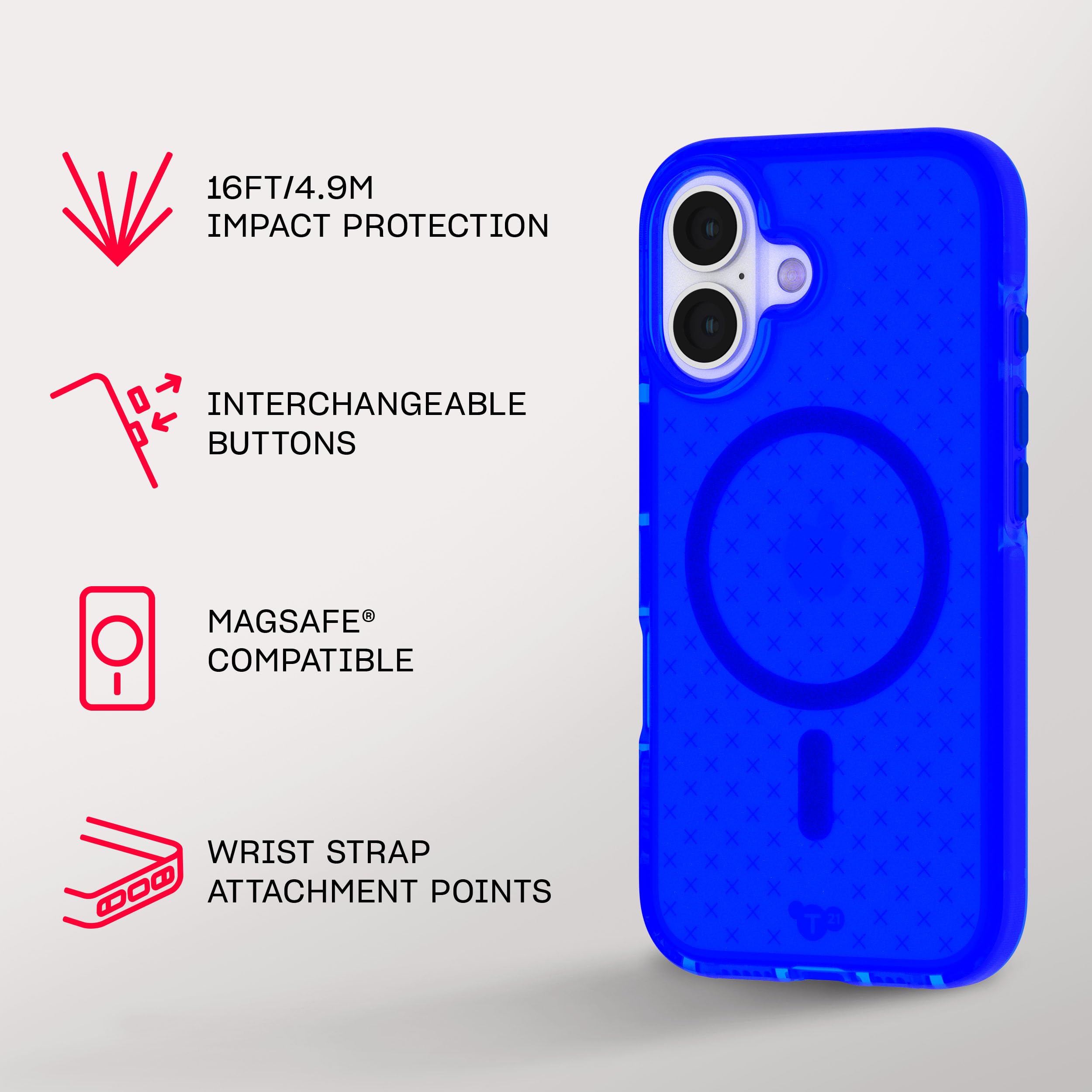 Amazon.com: Tech21 EvoCheck for iPhone 16 - Compatible with