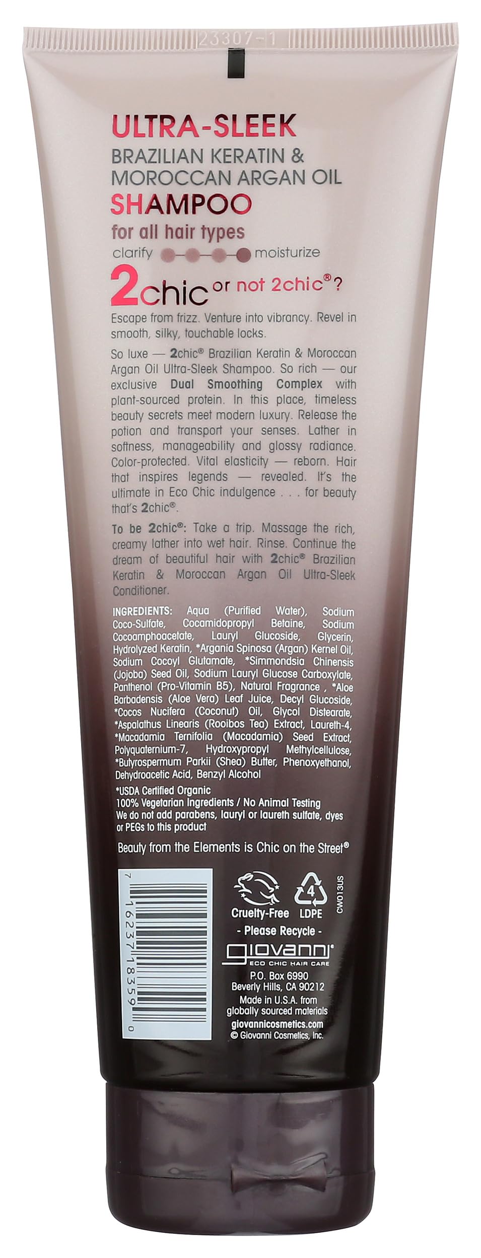 Amazon.com : Giovanni, Shampoo 2Chic Ultra Sleek, 8.5 Fl Oz : Hair