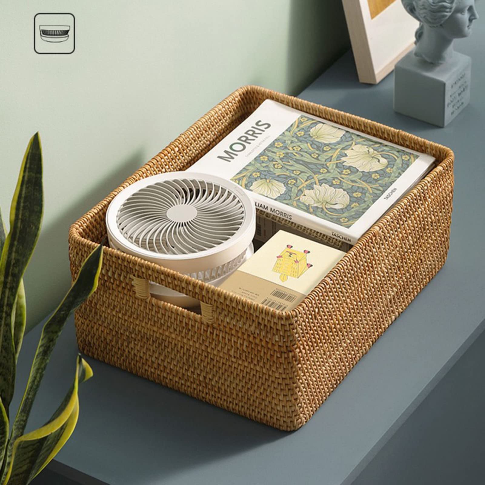 Ventilatore Portatile, con Telecomando Ventilatore da Tavolo E da Pavimento con 4 Impostazioni di velocità, Altezza Regolabile E Pieghevole Ventilatori USB con Luce Notturna,Bianca