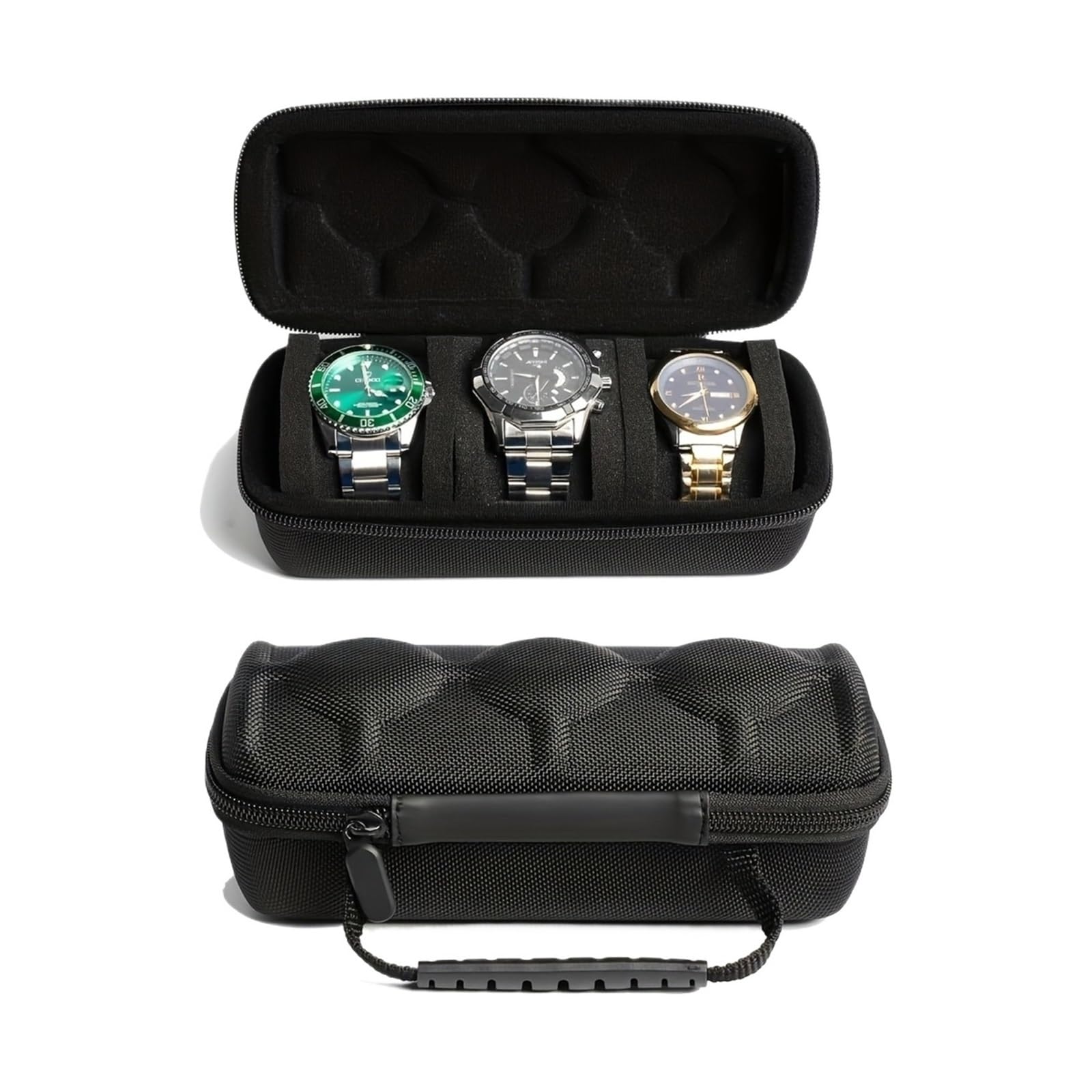 SongPiaopiao 1/2 PC 3-Slot Hard Shell Anti-Drop Watch Case