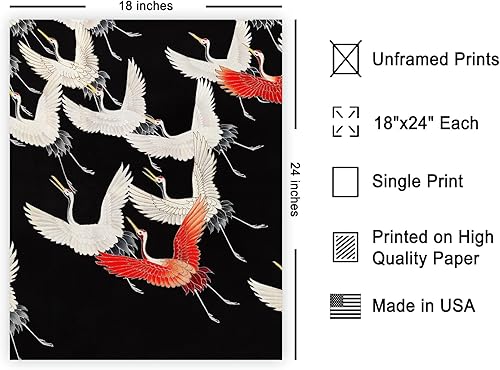 Miniatura 515 de Poster Master Póster vintage de flamenco americano, estampado retro de flamenco rosa, arte de pájaro, regalo para él, ella, amante de los animales,