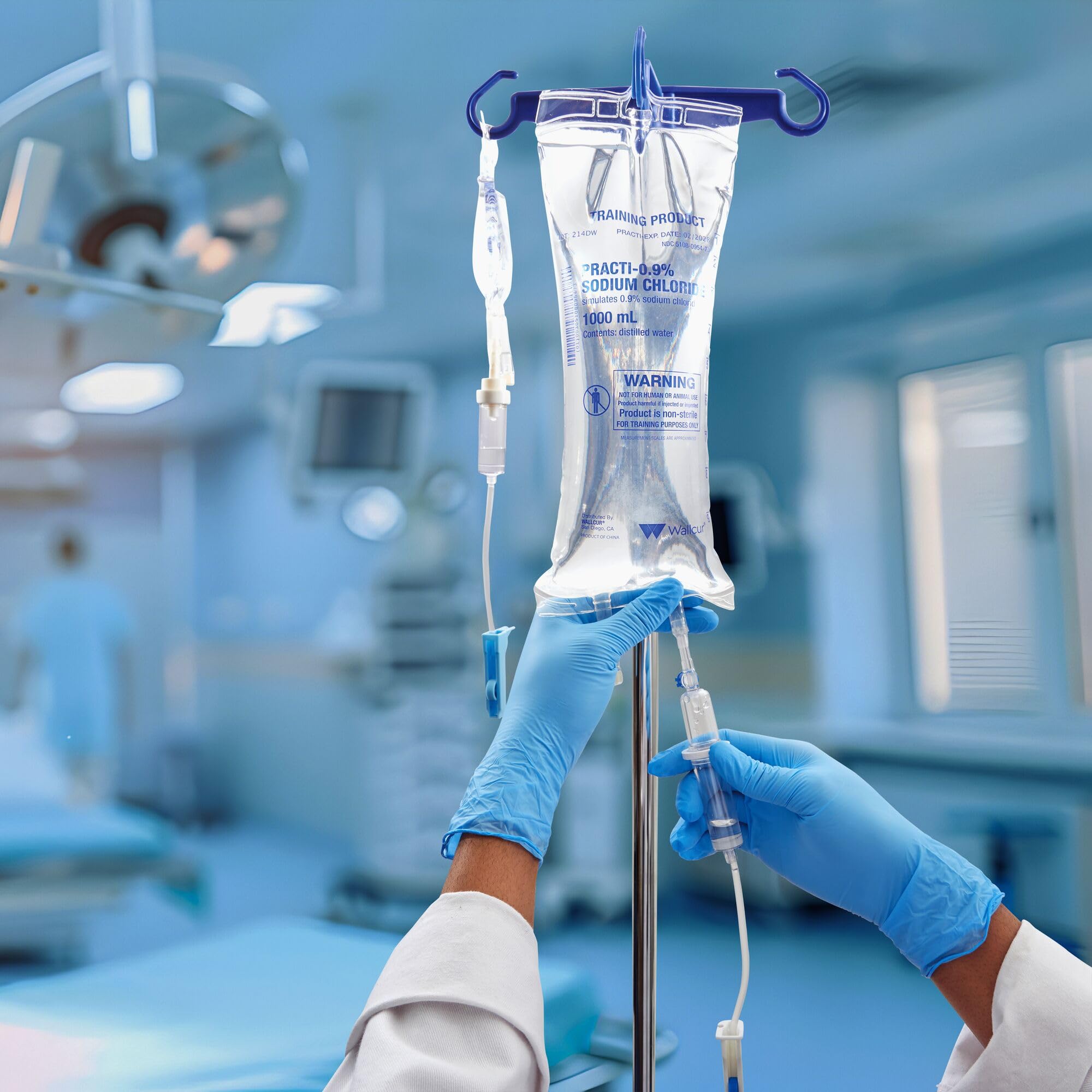 Practi-0.9% Natriumchlorid1000mL (IV Beutel) 1 Beutel - Simulationsprodukt für medizinisches Training