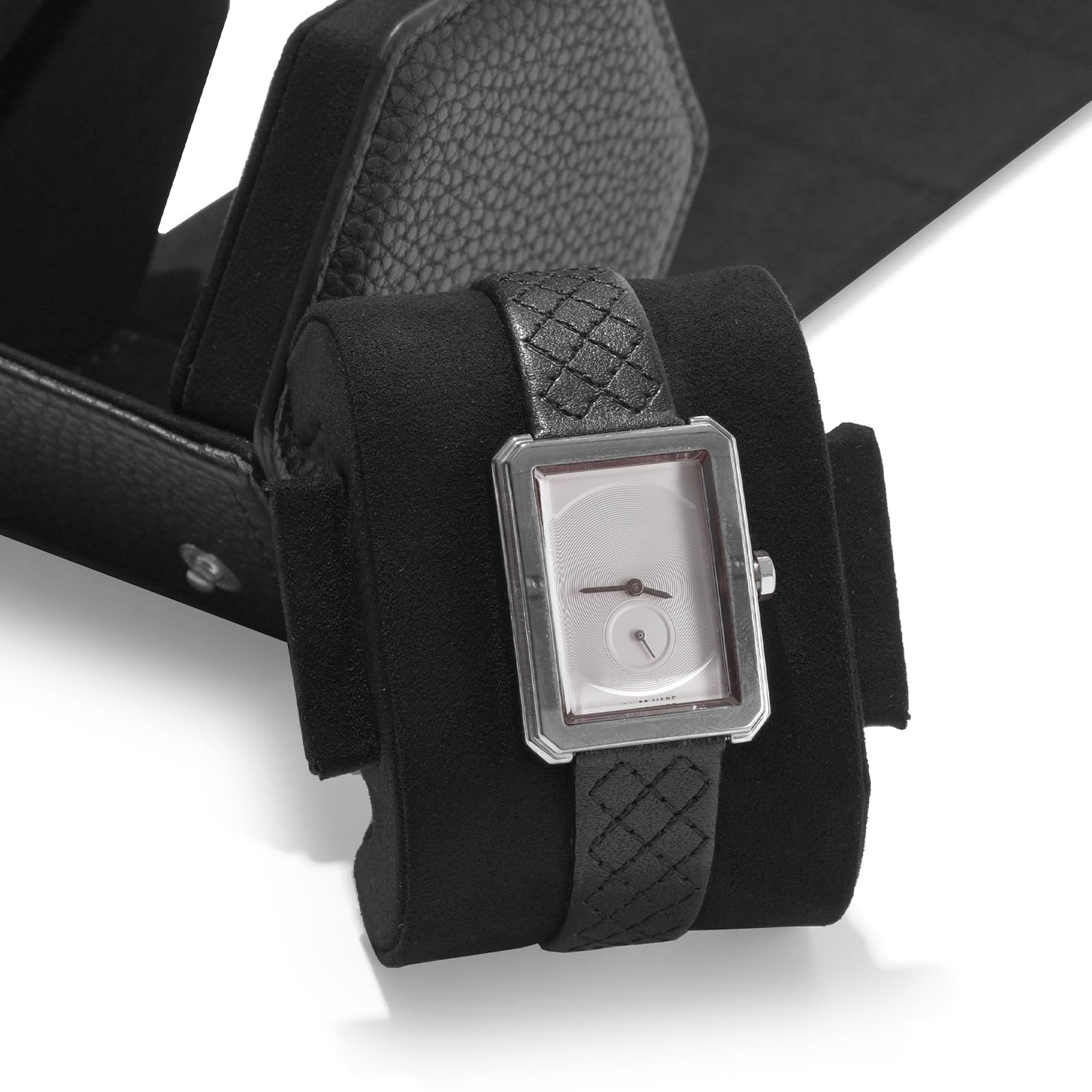 Elegante Cofanetto portaorologi Esagonale, Custodia da Viaggio per Orologi, Ideale Come Confezione Regalo per Natale, Anniversario o Compleanno (Nero)