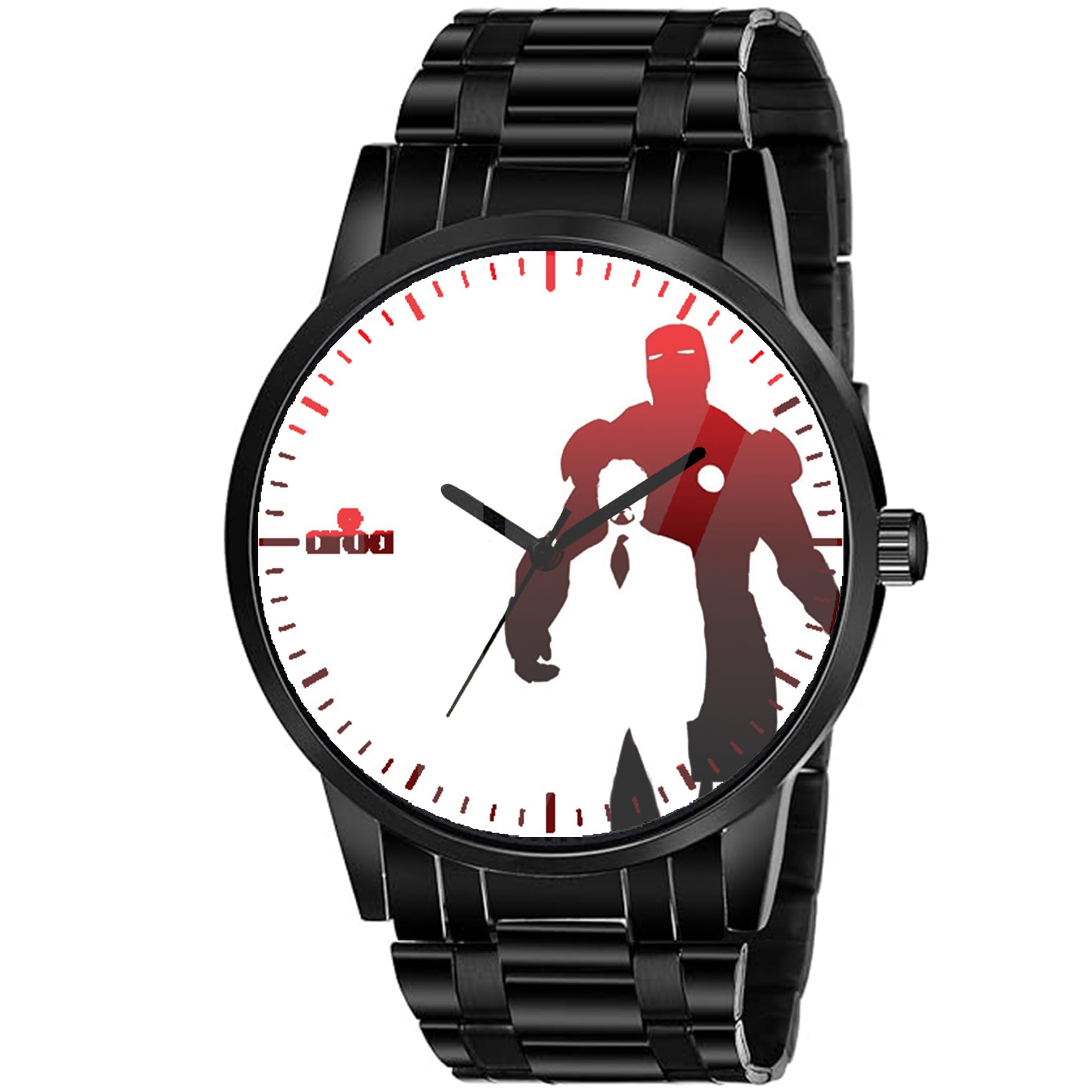 AROA Watch for Men with The Invincible Iron Man Watch Model :BB/103/292 in Black Metal Type Black Metal Strap Analog Watch White Dial for Men Stylish Watch for Boys (B0D6KVM5JV) Amazon Price History, Amazon Price Tracker