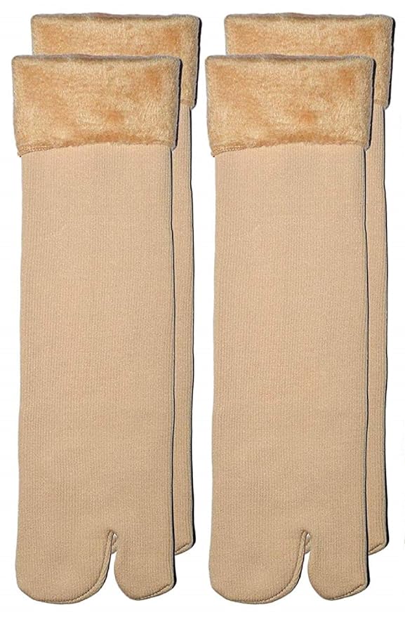 Glus Unisex Winter Warm Fleece Socks, 100% Warm Super Hot For Men & Women